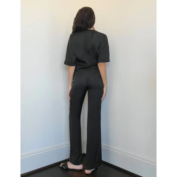 (M) NWT $160 Revolve‎ LVLC The Label Blanche Pant Black - Picture 3 of 8